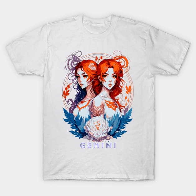 Zodiac sign Gemini T-shirt T-Shirt by Emotiondesign